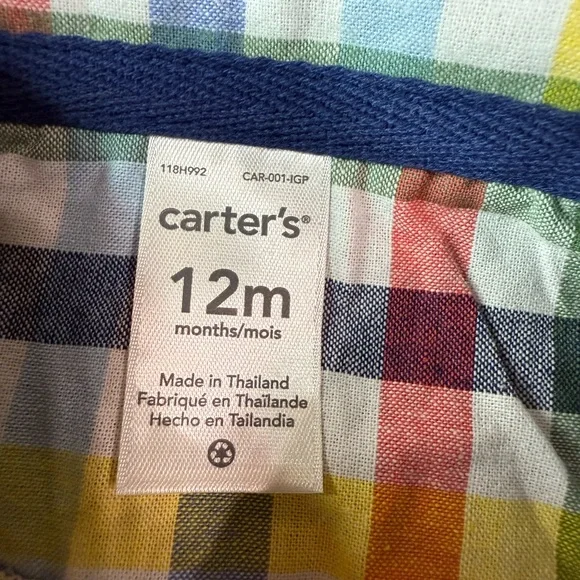 Carter's Multicolor Plaid Bodysuit - Picture 3 of 5